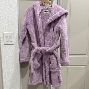 UGG Lavender Plush Hooded Robe